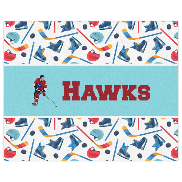 Hockey 2 Indoor / Outdoor Rug - 8'x10' - Front Flat