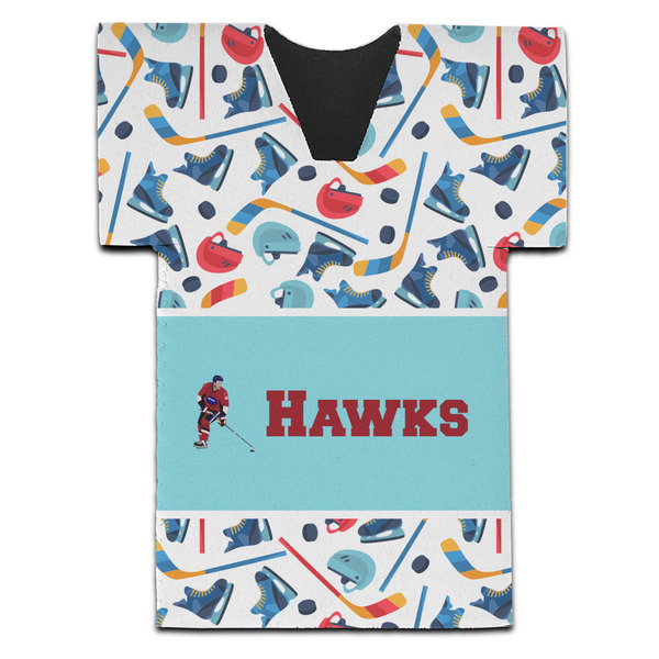 Hockey 2 Jersey Bottle Cooler - Set of 4 - FRONT (flat)