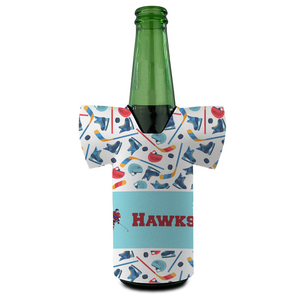 Hockey 2 Jersey Bottle Cooler - Set of 4 - FRONT (on bottle)