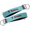Hockey 2 Key-chain - Metal and Nylon - Front and Back