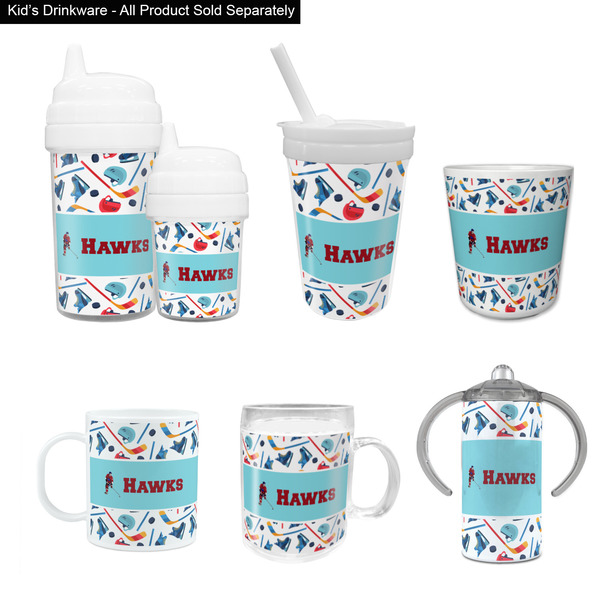 Hockey 2 Kid's Drinkware - Customized & Personalized
