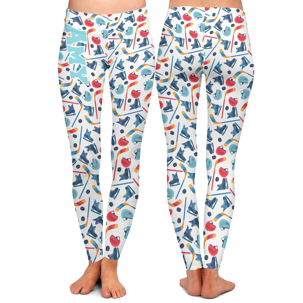 Hockey 2 Ladies Leggings - Front and Back