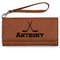 Hockey 2 Ladies Wallet - Leather - Rawhide - Front View