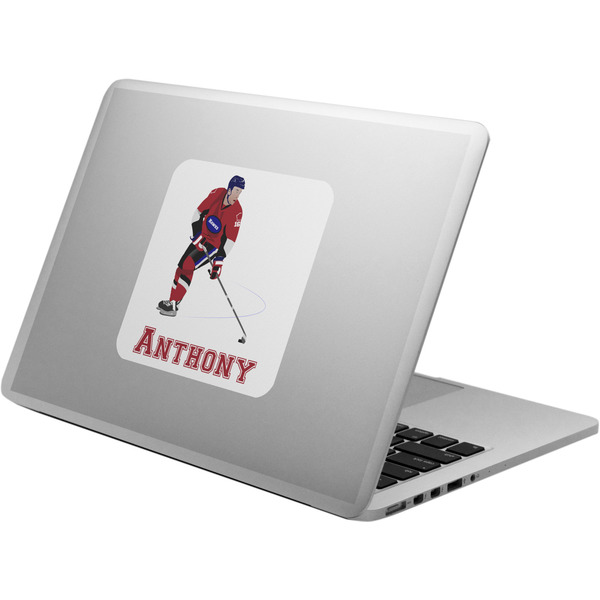 Custom Hockey 2 Laptop Decal (Personalized)