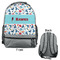 Hockey 2 Large Backpack - Gray - Front & Back View