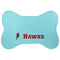 Hockey 2 Bone Shaped Dog Food Mat (Personalized)
