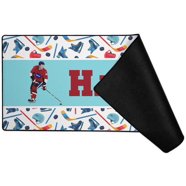 Hockey 2 Large Gaming Mats - FRONT W/ FOLD