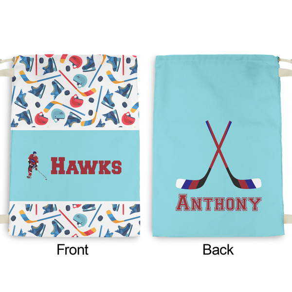 Hockey 2 Large Laundry Bag - Front & Back View