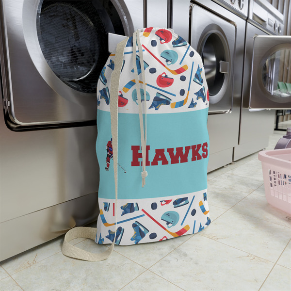 Hockey 2 Large Laundry Bag - In Context
