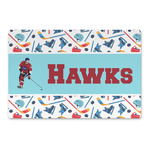 Hockey 2 Large Rectangle Car Magnet (Personalized)