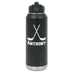 Hockey 2 Water Bottles - Laser Engraved (Personalized)
