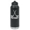 Hockey 2 Laser Engraved Water Bottles - Front View