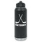 Hockey 2 Water Bottle - Laser Engraved - Front (Personalized)