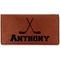 Hockey 2 Leatherette Checkbook Holder (Personalized)
