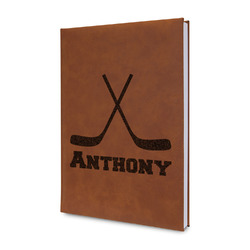 Hockey 2 Leather Sketchbook - Small - Single Sided (Personalized)