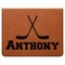 Hockey 2 Leatherette 4-Piece Wine Tool Set Flat