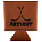 Hockey 2 Leatherette Can Sleeve (Personalized)