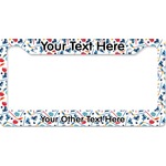 Hockey 2 License Plate Frame - Style B (Personalized)