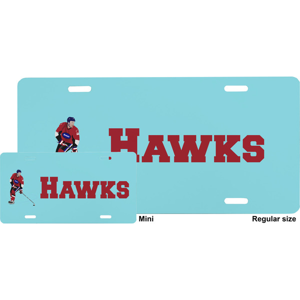 Hockey 2 License Plate (Sizes)