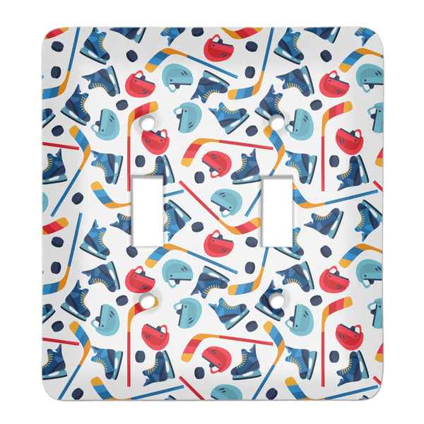 Custom Hockey 2 Light Switch Cover (2 Toggle Plate)