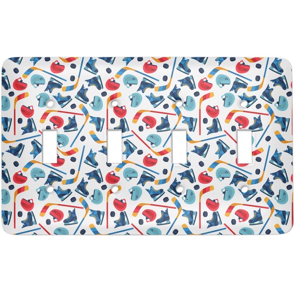 Custom Hockey 2 Light Switch Cover (4 Toggle Plate)