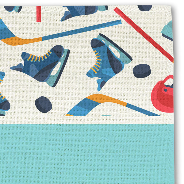 Hockey 2 Linen Placemat - DETAIL