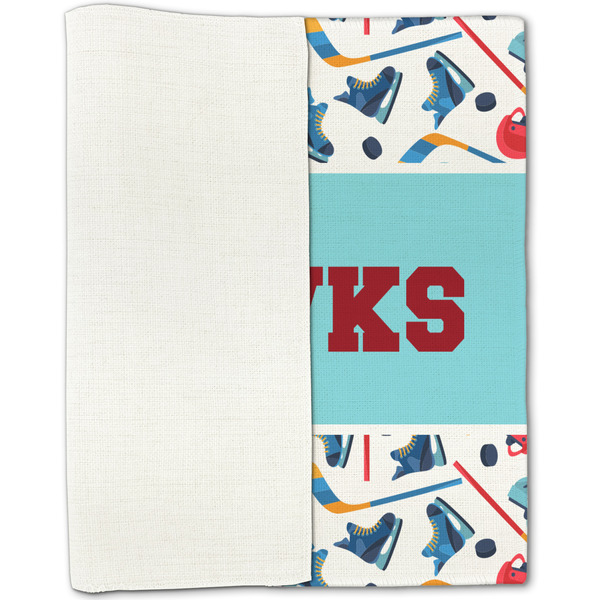 Hockey 2 Linen Placemat - Folded Half