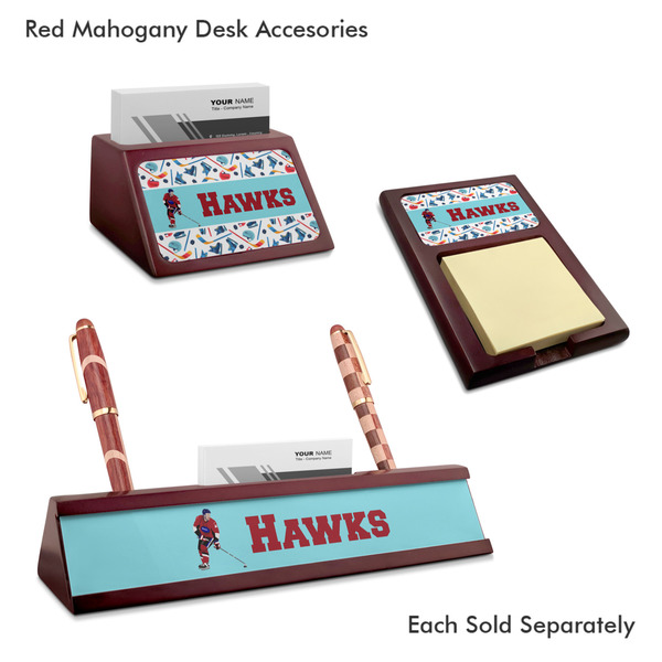 Hockey 2 Mahogany Desk Accessories