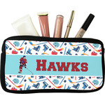 Hockey 2 Makeup / Cosmetic Bag - Small (Personalized)
