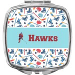Hockey 2 Compact Makeup Mirror (Personalized)