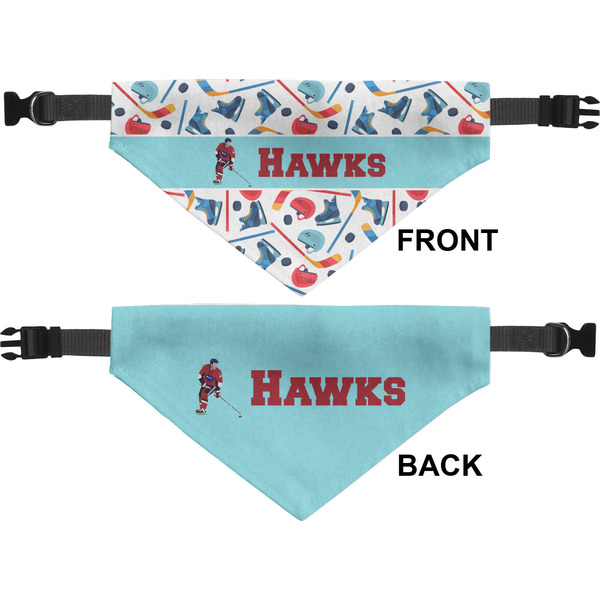 Hockey 2 Medium Dog Bandana Approval