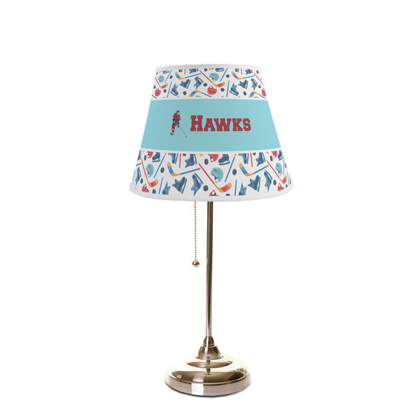 Hockey 2 Poly Film Empire Lampshade - On Stand