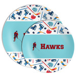 Hockey 2 Melamine Plate (Personalized)