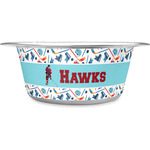 Hockey 2 Stainless Steel Dog Bowl (Personalized)