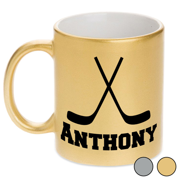 Hockey 2 Metallic Mugs