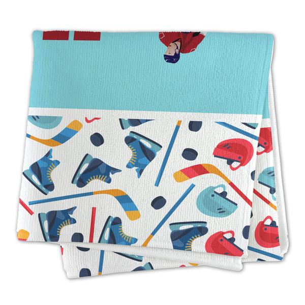 Hockey 2 Microfiber Dish Rag - FOLDED (square)