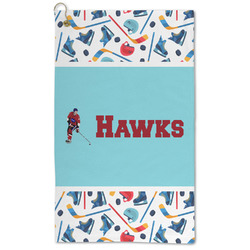 Hockey 2 Microfiber Golf Towel - Large (Personalized)