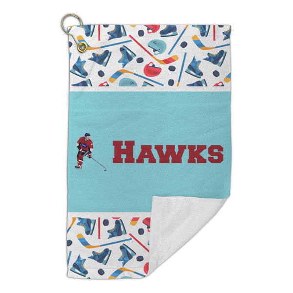 Hockey 2 Microfiber Golf Towels Small - FRONT FOLDED