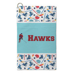 Hockey 2 Microfiber Golf Towel - Small (Personalized)