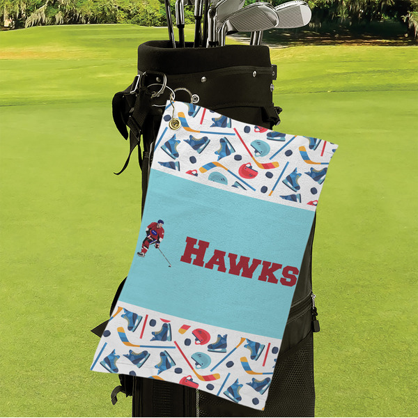Hockey 2 Microfiber Golf Towels - Small - LIFESTYLE