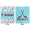 Hockey 2 Minky Blanket - 50"x60" - Double Sided - Front & Back