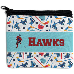 Hockey 2 Rectangular Coin Purse (Personalized)
