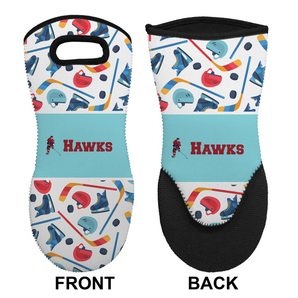Hockey 2 Neoprene Oven Mitt (Front & Back)