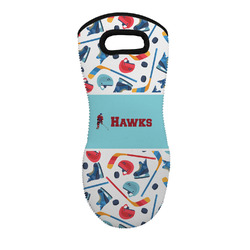 Hockey 2 Neoprene Oven Mitt w/ Name or Text