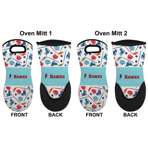 Hockey 2 Neoprene Oven Mitt - Set of 2 - Approval