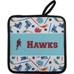 Hockey 2 Pot Holder w/ Name or Text