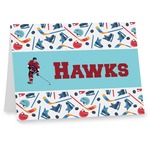 Hockey 2 Note cards (Personalized)