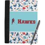 Hockey 2 Notebook Padfolio - Large w/ Name or Text