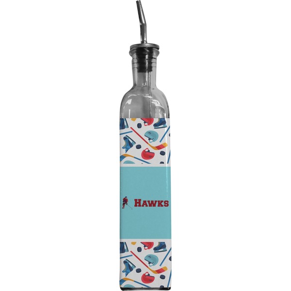 Custom Hockey 2 Oil Dispenser Bottle (Personalized)