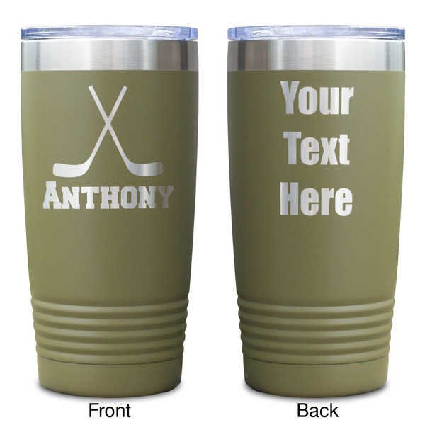 Hockey 2 Olive Polar Camel Tumbler - 20oz - Double Sided - Approval
